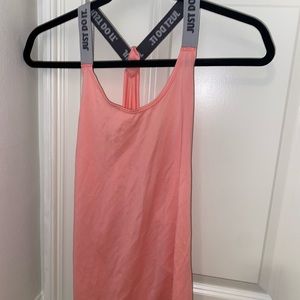 Nike Dry Fit Just Do It Elastika Racerback Tank Top Pink size S